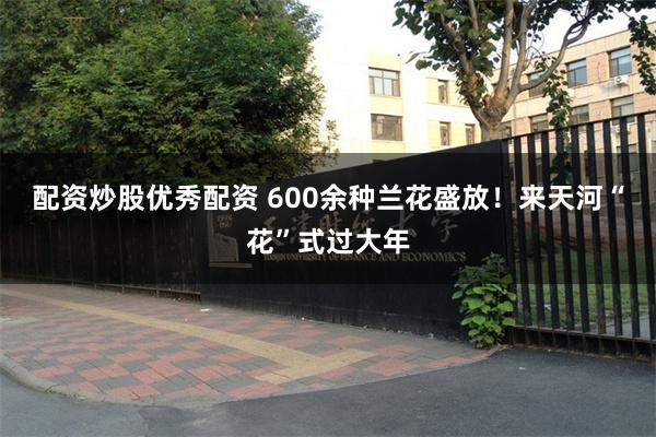 配资炒股优秀配资 600余种兰花盛放！来天河“花”式过大年