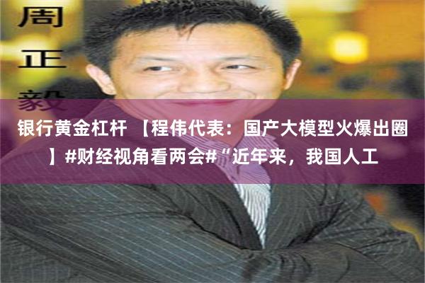 银行黄金杠杆 【程伟代表：国产大模型火爆出圈】#财经视角看两会#“近年来，我国人工
